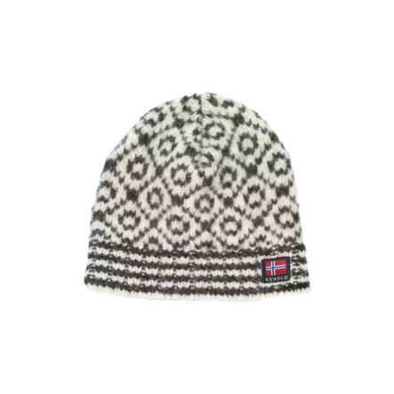 Devold Svalbard Wool Beanie Offwhite/anthracite - Pipot - 7028567702246 - 1