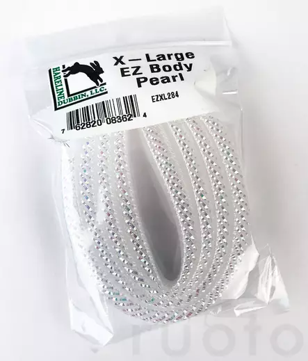 Hareline E-Z Body Mini Pearl -mylarputki - Mylarputket - 762820041686 - 2