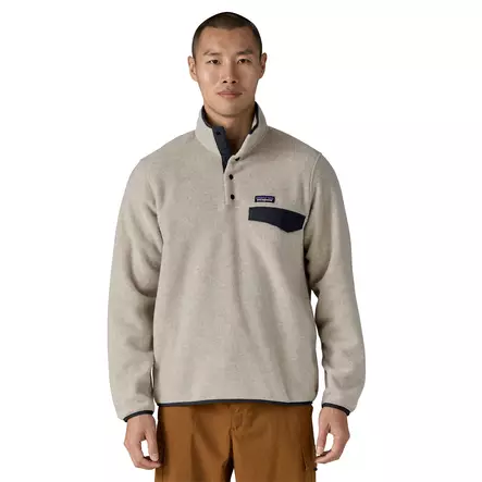 Patagonia Mens LW Synch Snap-T Pullover Oatmeal Heather - Välitakit - 198077124306 - 2