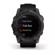 Garmin Fenix 7X Sapphire Solar Hiilenharmaa DLC-titaani ja musta hihna - GPS-paikannuslaitteet ja kellot - 0753759278236 - 7