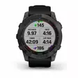 Garmin Fenix 7X Sapphire Solar Hiilenharmaa DLC-titaani ja musta hihna - GPS-paikannuslaitteet ja kellot - 0753759278236 - 9