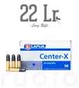 Lapua Center-X .22 LR 2,59g 50pcs - Patruunat 22 LR - 4023045421636 - 1