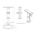 RAM Universal Marine Electronic C Mount - Standard - RAM Mounts, C-koko - 793442001116 - 5
