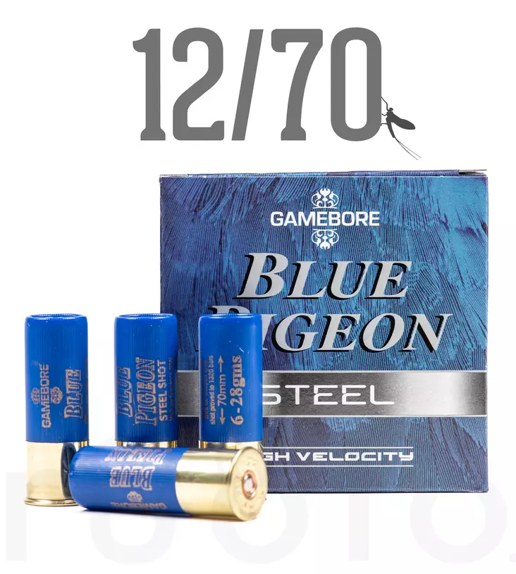 12/70 Gamebore Blue Pigeon Steel 28g 2,8mm 25pcs - Metsästyspatruunat, teräs - 5056217504546 - 2