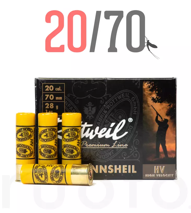 20/70 Rottweil Waidmansheil 28g 10pcs - Metsästyspatruunat, lyijy - 4000294226366 - 1