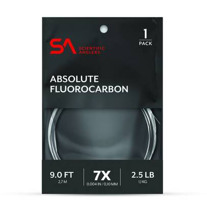 Scientific Anglers Absolute Fluorocarbon Leader 9' - Fluorocarbon-kartioperukkeet - 840309134866 - 1