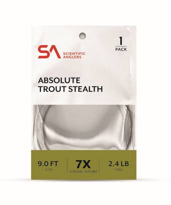 Scientific Anglers Absolute Trout Stealth Leader 9' - Nylonkartioperukkeet - 840309134156 - 1