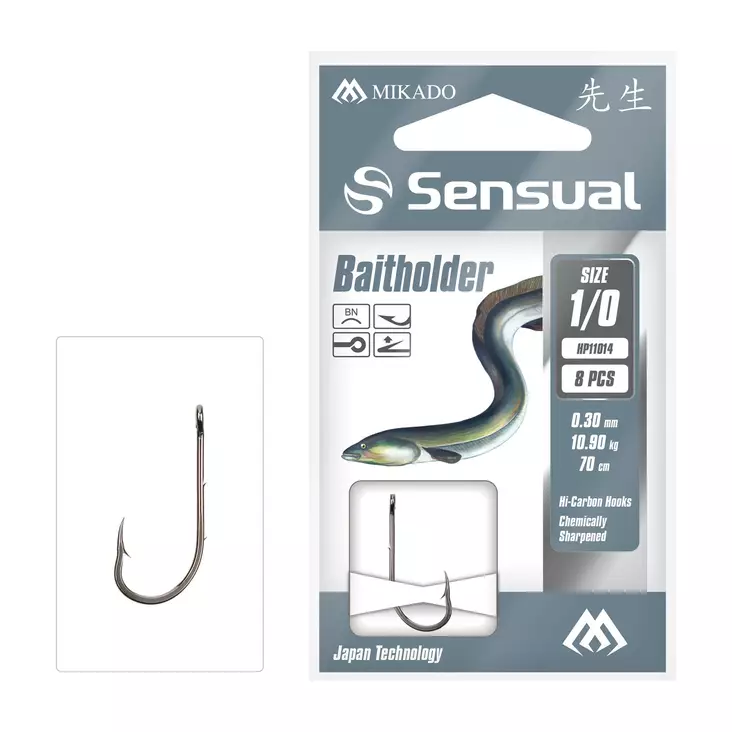 Mikado Sensual Baitholder Snelled Hooks 70cm - Valmiiksi sidotut koukut - 5900637062646 - 1