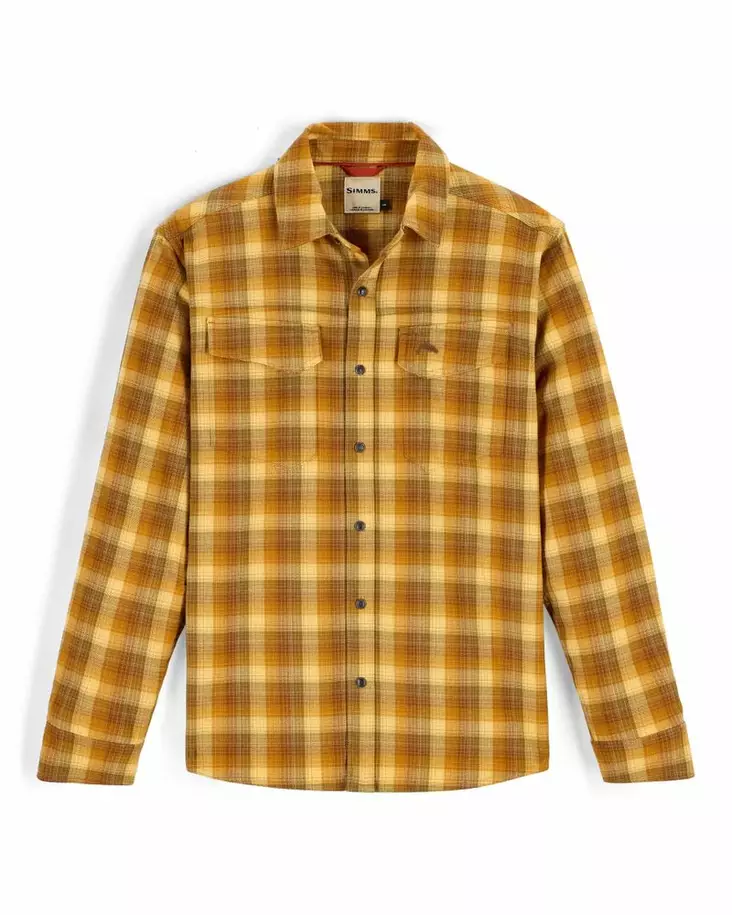 Simms Gallatin Flannel Shirt Kennebec Plaid: Sandbar - Paidat - 694264694206 - 2