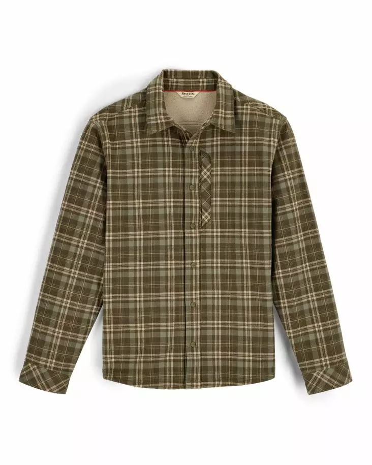 Simms Coldweather Shacket Schooner Plaid: Loden - Muut takit - 694264695586 - 2