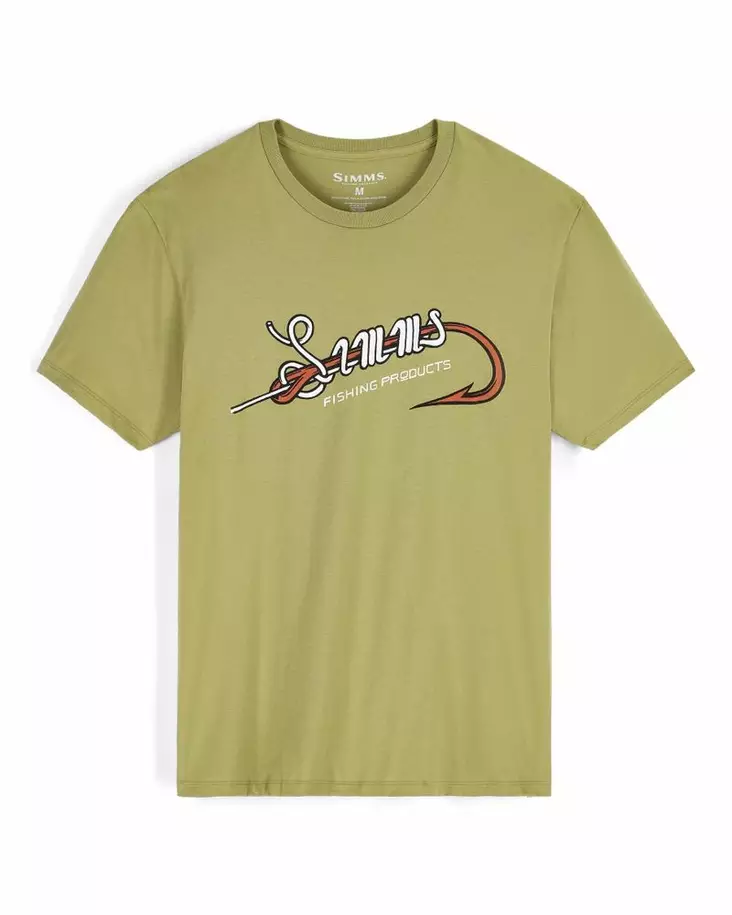 Simms Hook & Loop T-Shirt Tent Green - Miesten t-paidat - 694264696606 - 2