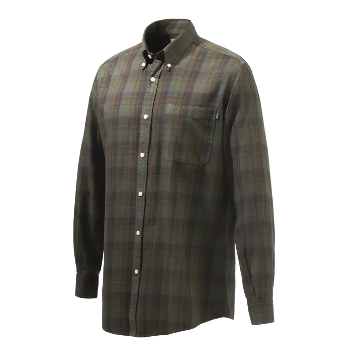 Beretta Wood Button Down Shirt Beige & Red Overd. Bark - Metsästäjän paidat - 8051832517206 - 1