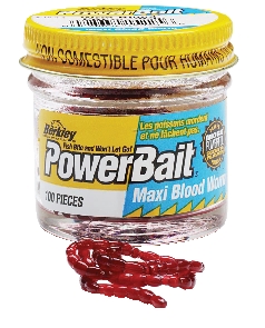Berkley Powerbait Mud Worm Blood Maxi - Syötit - 028632152256 - 1