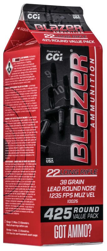 CCI Blazer LRN .22 LR 2,46g 425pcs - Patruunat 22 LR - 604544652406 - 1