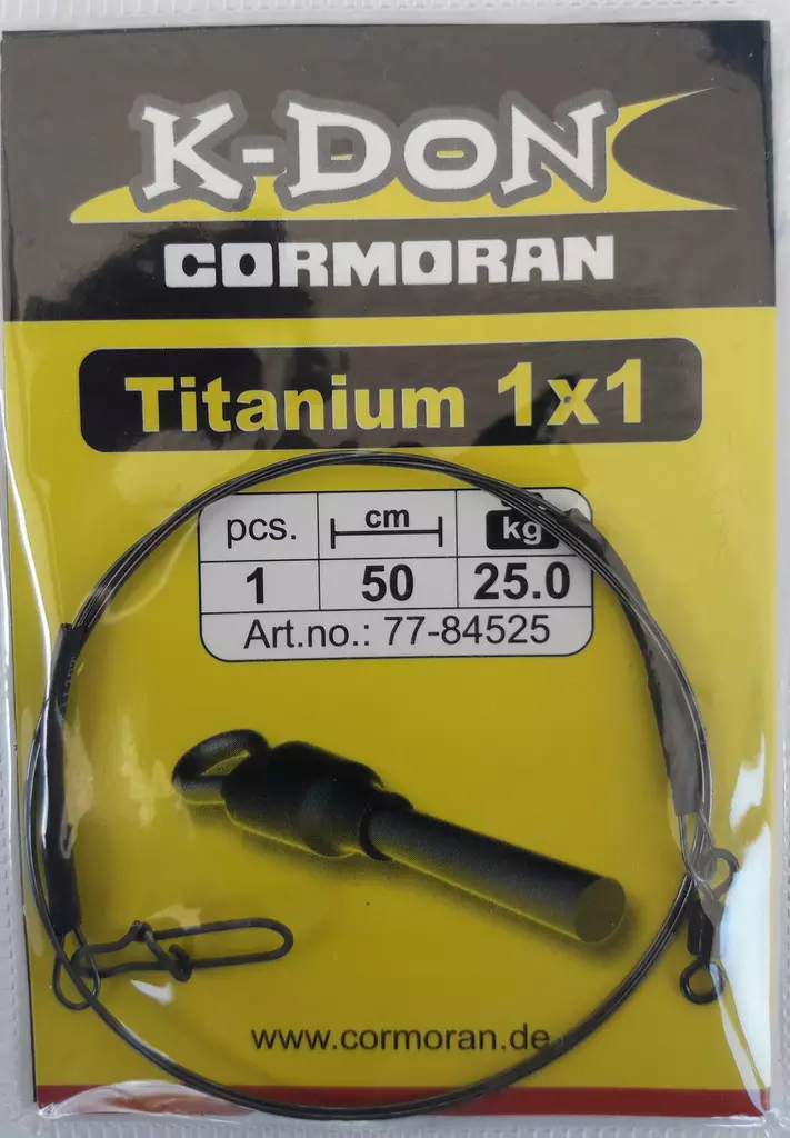 Daiwa Cormoran Titanium 1x1 25kg - Valmisperukkeet - 4027093356056 - 1