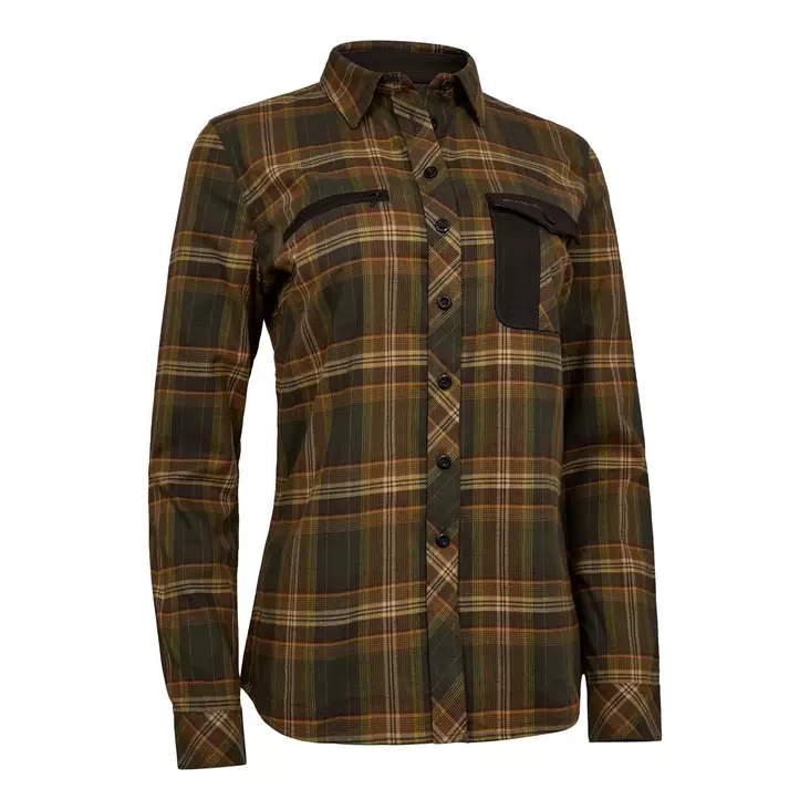 Deerhunter Lady Blair Shirt Green Check - Metsästäjän paidat - 5702827245316 - 1