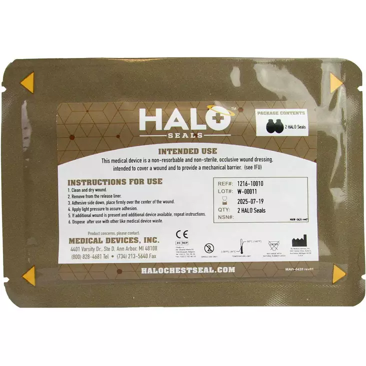 Faretec Halo Chest Seal 2-pack - Ensiaputarvikkeet - 6438407017996 - 1