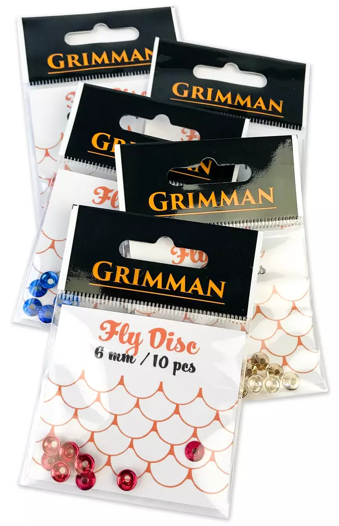 Grimman Fly Disc 6mm 10pcs - Coneheadit ja muut päät - 11808026 - 1
