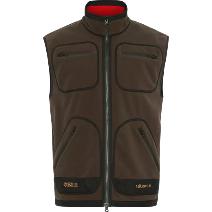 Härkila Kamko Fleece Waistcoat Brown/Red - Miesten metsästystakit - 5714733529626 - 1