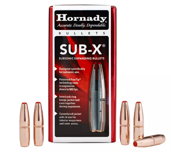 Hornady SUB-X .30 190gr 100pcs - .30 luodit - 090255307306 - 1
