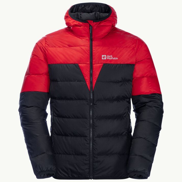 Jack Wolfskin Mens DNA Tundra Hoody Adrenaline Red - Miesten untuvatakit - 4064993512946 - 1