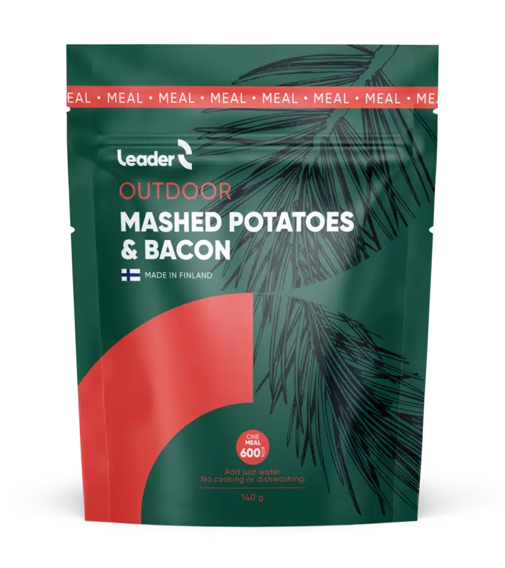 Leader Outdoor Mashed Potatoes Bacon 140g - Retkiruuat - 6430080443376 - 1