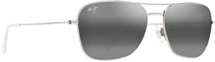 Maui Jim Naauao - Shiny Silver Frame with Neutral Grey Lens - Muovilinssit - 603429080136 - 1