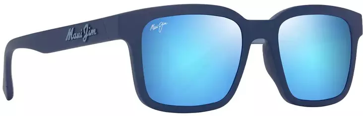 Maui Jim Opiopio AF - Matte Dark Blue Frame with Blue Hawaii Lens - Muovilinssit - 603429079536 - 1