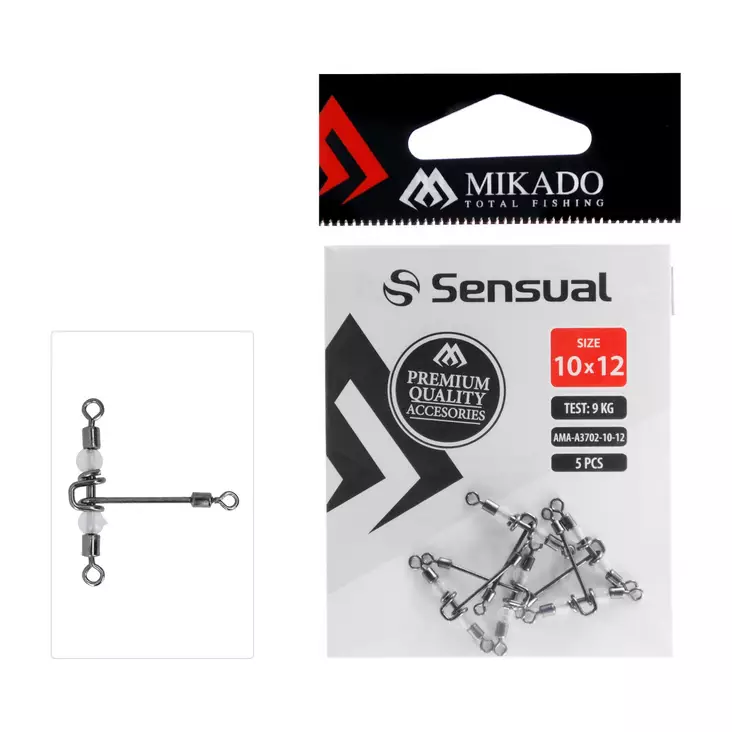 Mikado Roller Swivel Triple with T-Beads - Leikarit & pikavaihtolinkit - 5900637148456 - 1