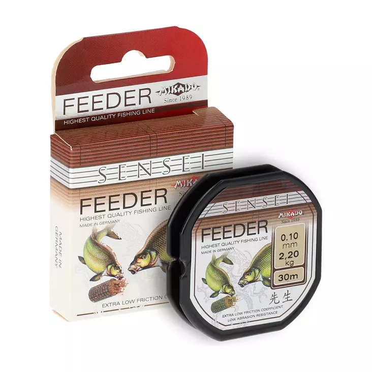 Mikado Sensei Feeder 0,10mm 30m - Mono- & fluorocarbon-tapsit - 5900637504726 - 1