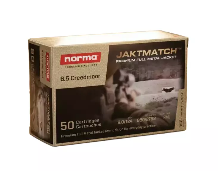 Norma Jaktmatch 6,5 Creedmoor 8,0g - Patruunat 6,5 Creedmoor - 7393923340166 - 2