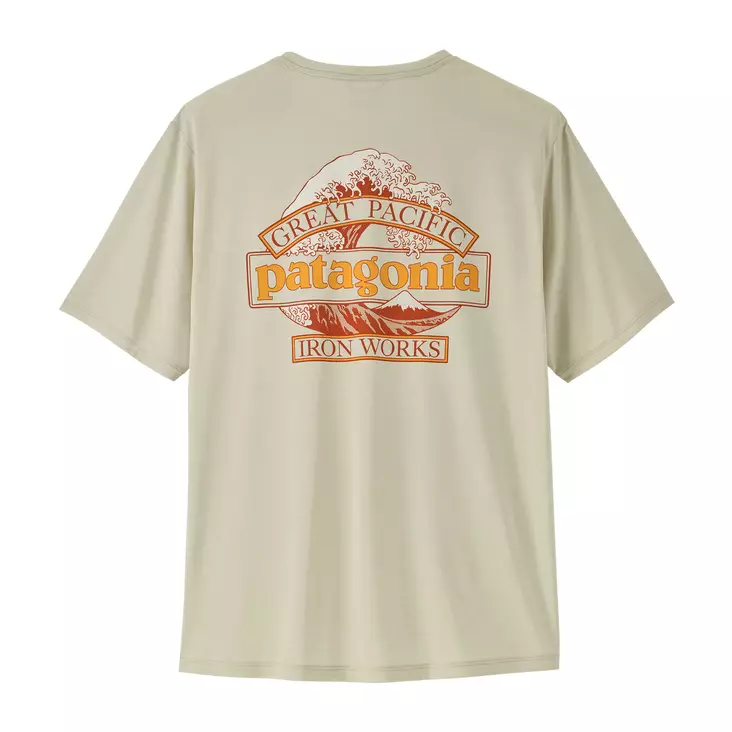 Patagonia M's Cap Cool Daily Shirt - Great Waves Dry White - Paidat - 198077699866 - 1