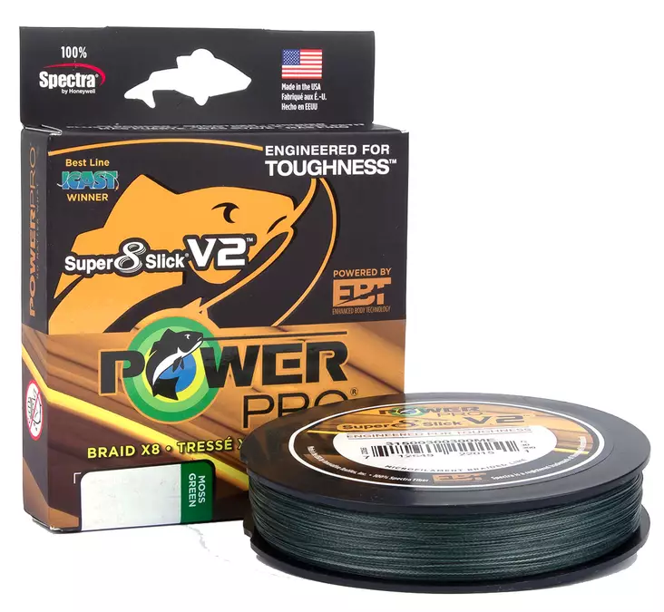 Power Pro Super 8 Slick V2 Moss Green - Monikuitusiimat - 712649219476 - 1