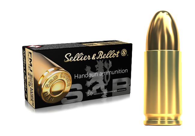 S&B 9mm Luger FMJ 7,5g - Patruunat 9x19 - 8590690310456 - 1