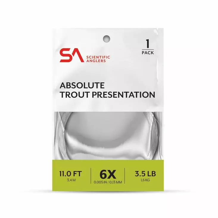 Scientific Anglers Absolute Trout Presentation Leader 11' - Nylonkartioperukkeet - 840309134026 - 2