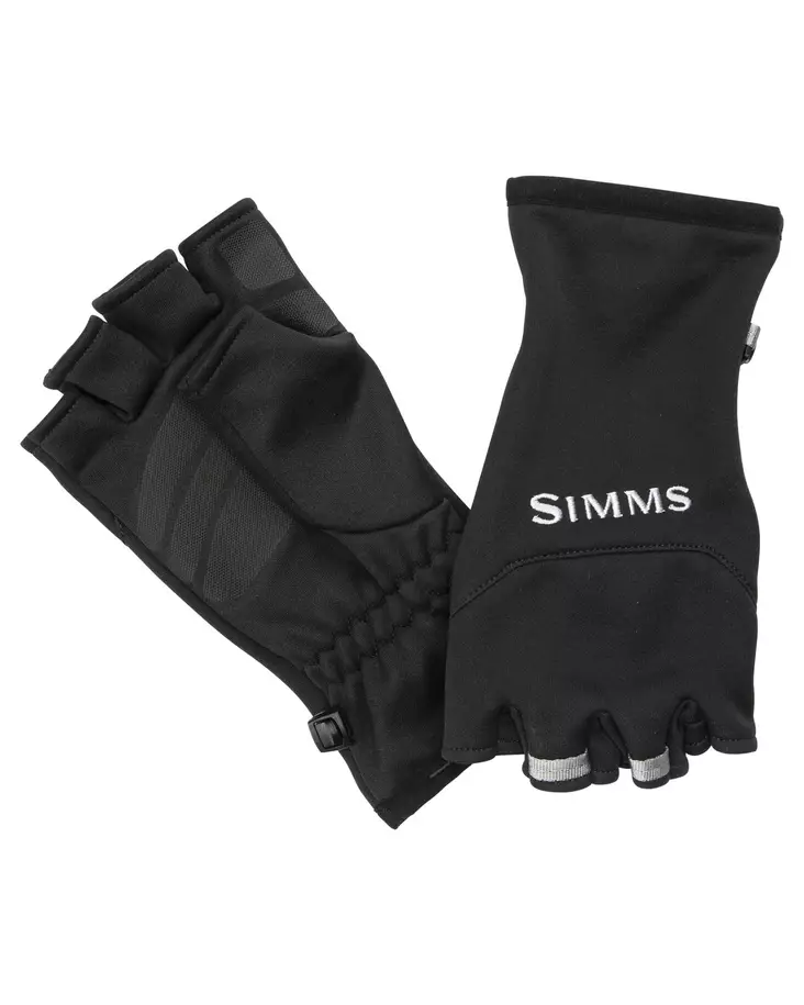 Simms Freestone Half Finger Glove Black -fleecehanska - Käsineet - 694264540596 - 1