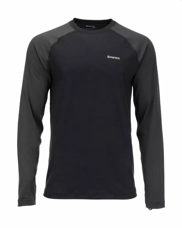 Simms Lightweight Baselayer Top Black - Aluspaidat - 694264549506 - 1