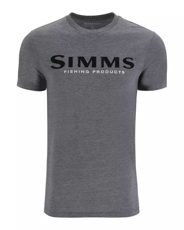 Simms Logo T-Shirt Athletic Heather - Miesten t-paidat - 694264654866 - 1