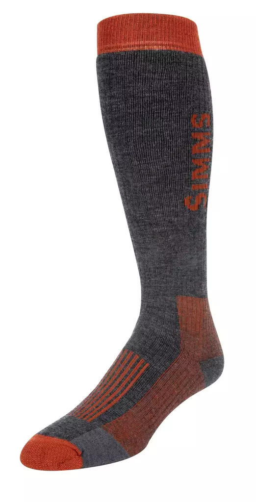 Simms Merino Midweight OTC Sock Carbon - Sukat, buffit ja muut - 694264504406 - 1