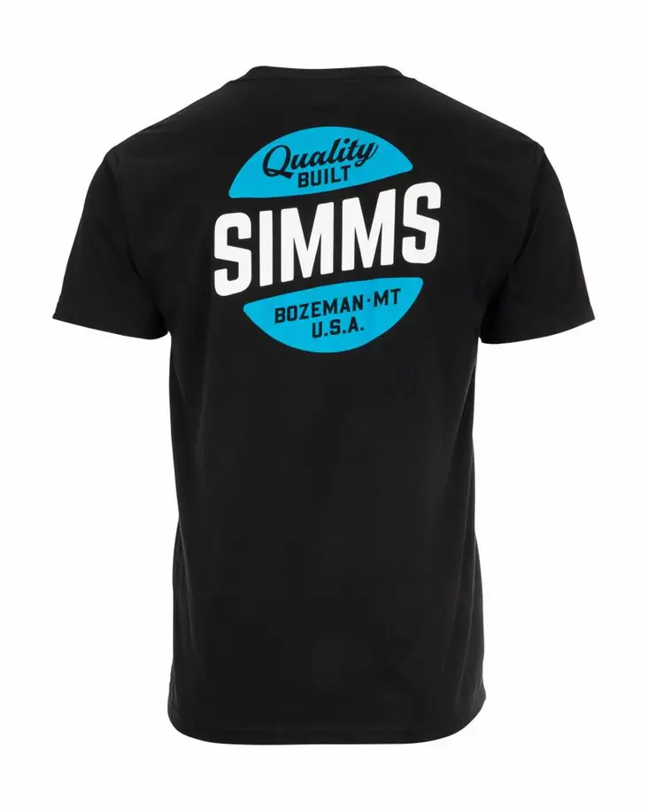 Simms Quality Built Pocket T-Shirt Black - T-paidat - 694264572306 - 1