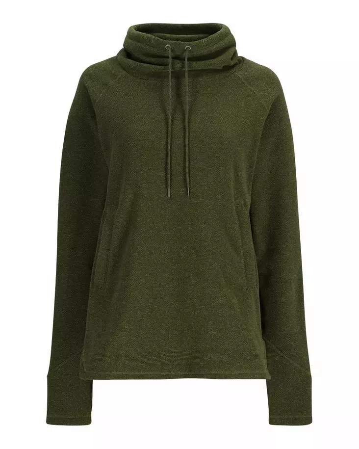 Simms Women's Rivershed Sweater Riffle Green Heather - Paidat - 694264627396 - 2