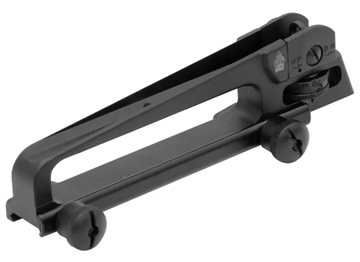 UTG PRO Forged Carry Handle 7075-T6 A2 Dual Aperture with 6/3 Drum - Rautatähtäimet kivääreille - 4717385550766 - 1