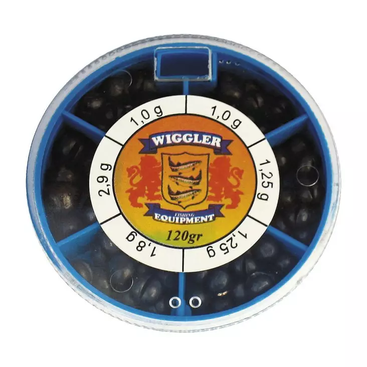 Wiggler Split Shot Box #S 70g 0,2-1g - Muut työkalut ja tarvikkeet - 7340010334256 - 1