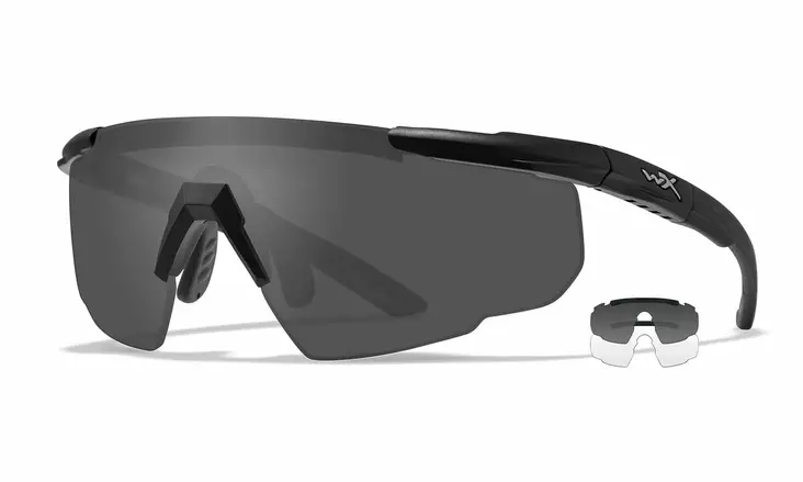 Wiley X Saber Advanced Grey & Clear - Matte Black - Ampumalasit - 712316000116 - 1