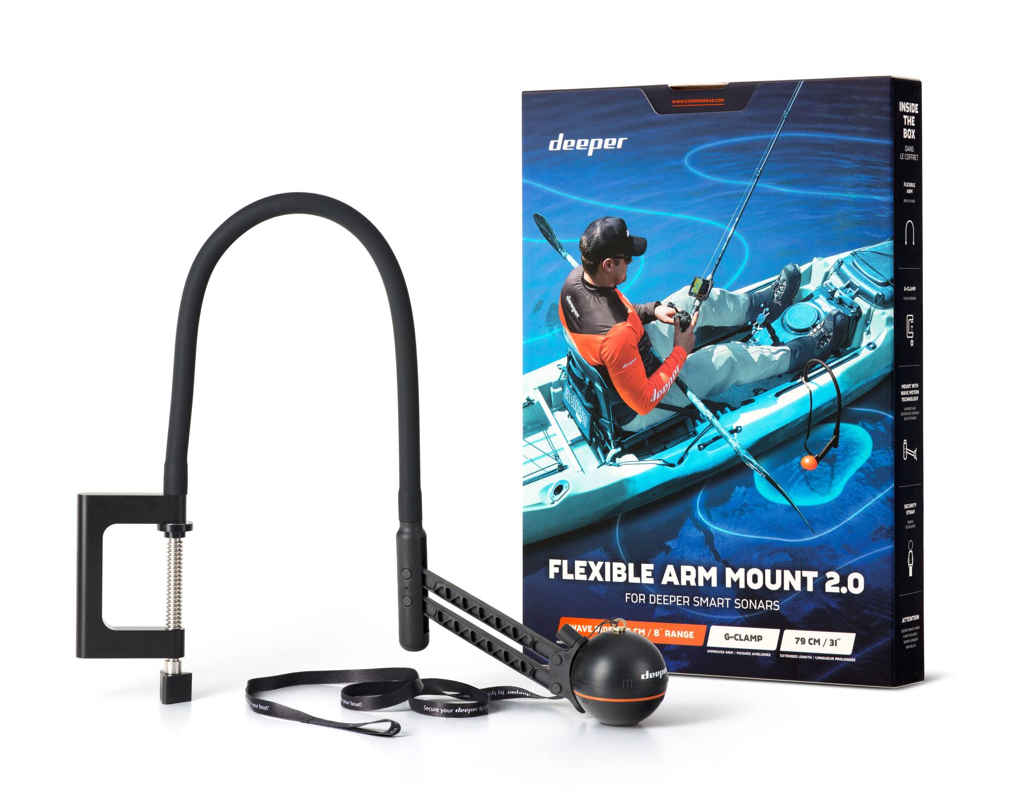 Deeper Flexible Arm Mount 2.0 Ruoto.fi webstore