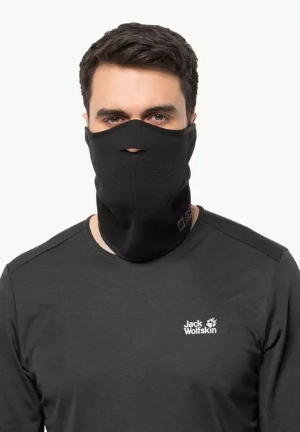 Jack Wolfskin Alpspitze Face Mask Black - Pipot - 4064993575057 - 2