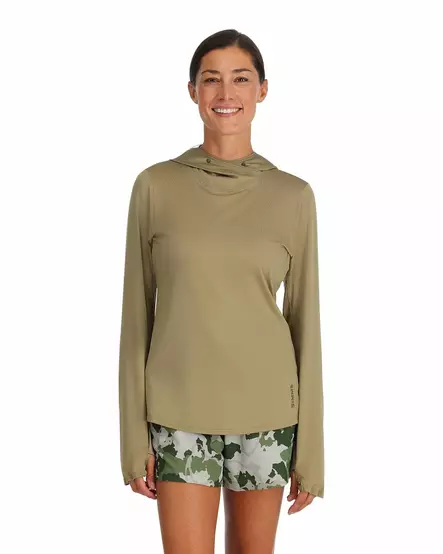 Simms Womens BugStopper SolarFlex Hoody Bay Leaf - Hupparit - 694264649817 - 2