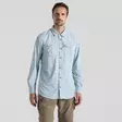 Craghoppers Ms NosiLife Adventure Long Sleeve Shirt III Niagara Blue - Paidat - 5063260001427 - 2