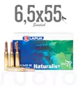 Lapua Naturalis 6,5x55 SE 9,1g 20pcs - Patruunat 6,5 x 55 SE - 6418267103527 - 1