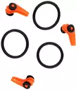 Mikado Lure Clip Orange 3kpl - Muut työkalut ja tarvikkeet - 5900637587507 - 1